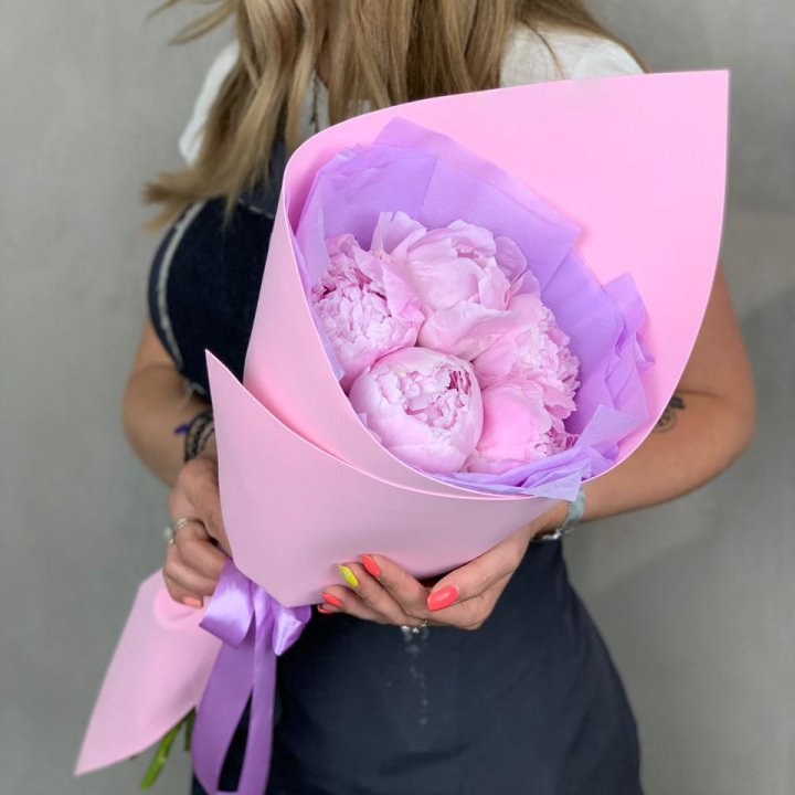 Букет пионов "Файв" в Балашихе