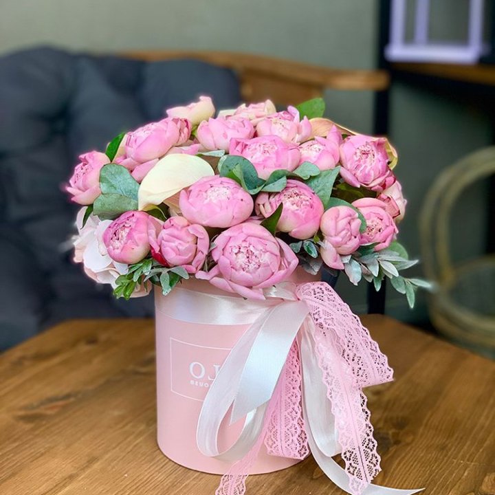 Композиция с пионами №1 в Балашихе