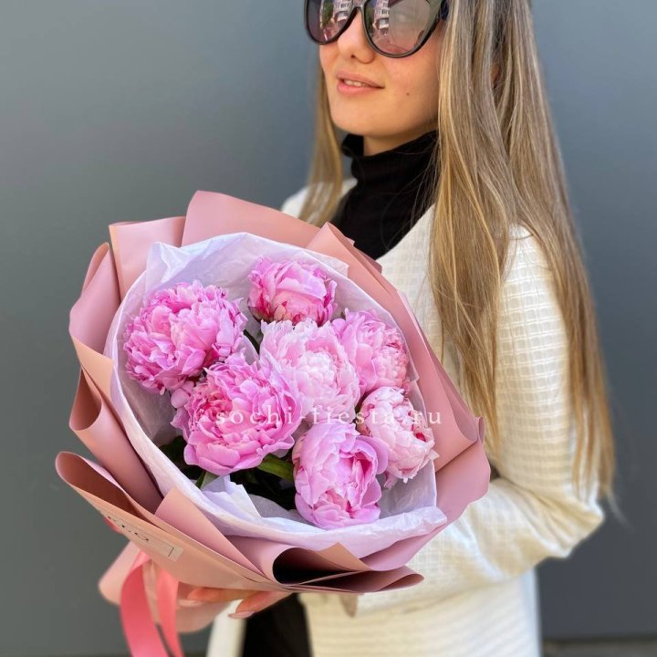 7 пионов в оформлении в Балашихе