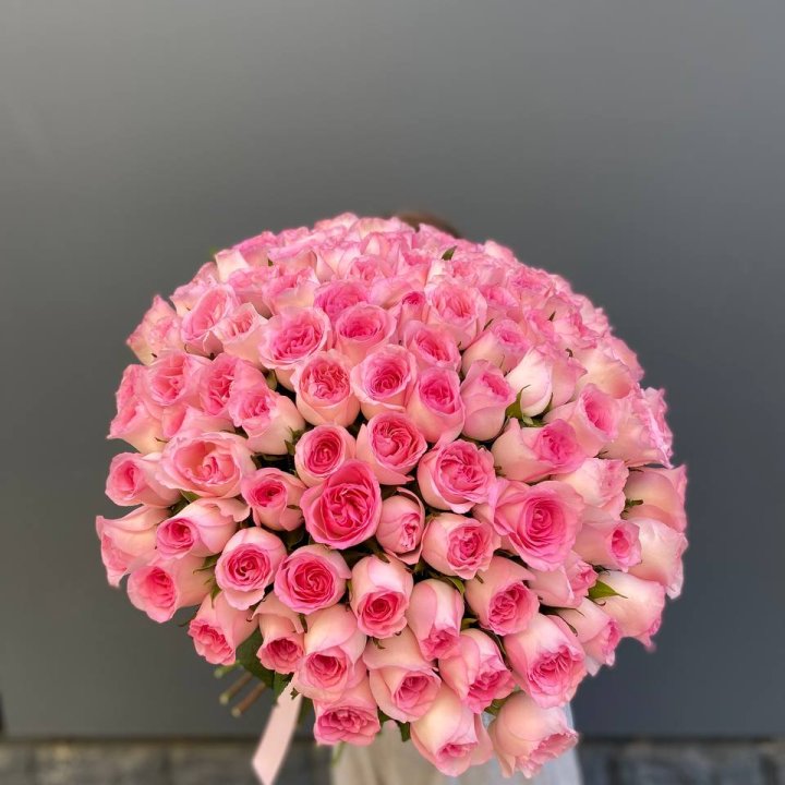 101 розовая роза в Балашихе