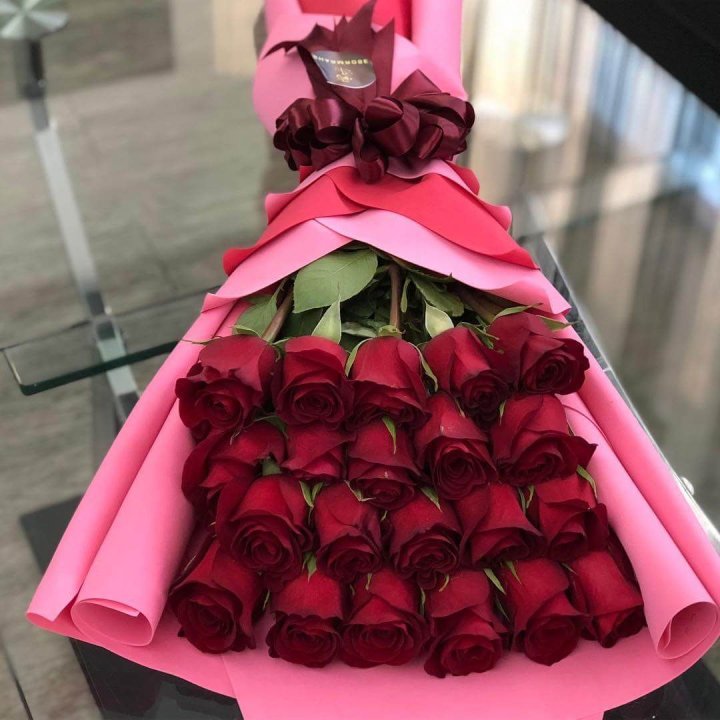 21 красная роза "Элеганс" в Балашихе