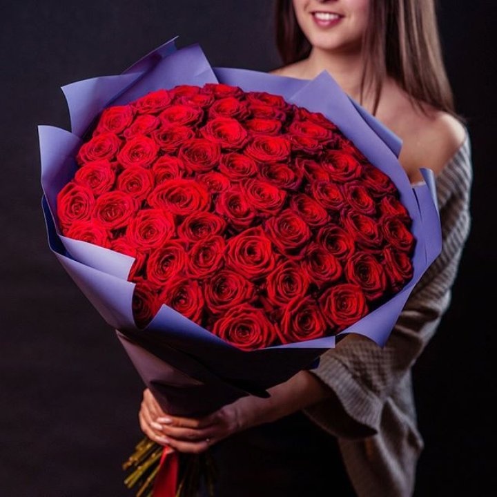 71 красная роза в Балашихе