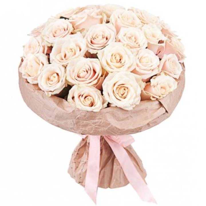25 кремовых роз "Craft" в Балашихе
