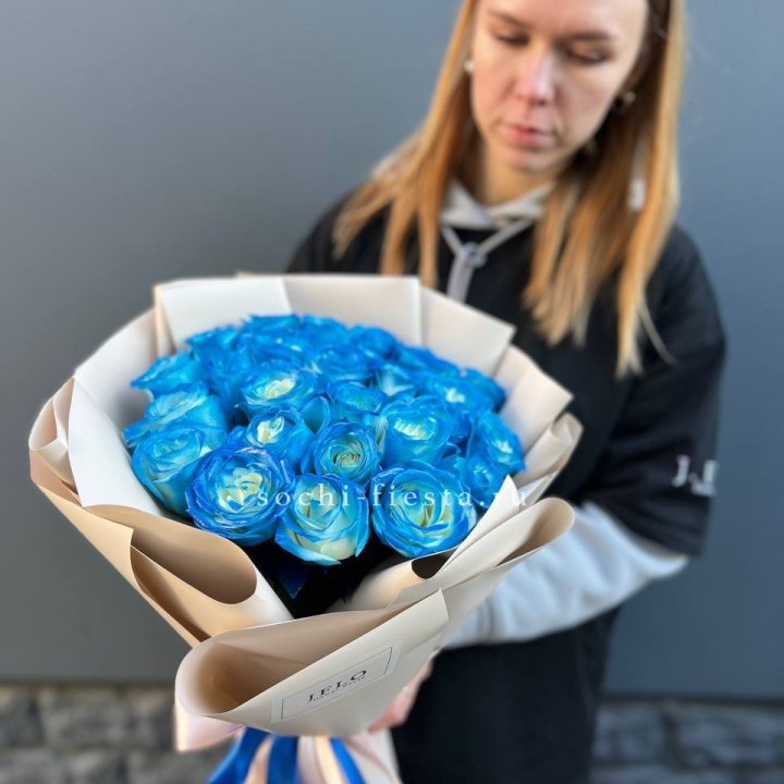 Букет синих роз блю логан в Балашихе
