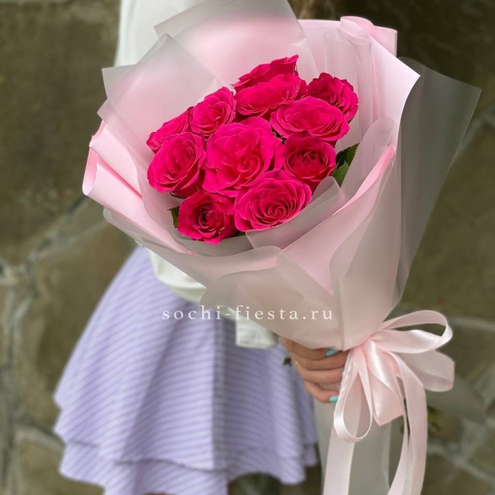 Букет алых роз в Балашихе