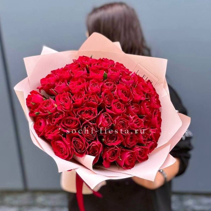 55 кенийских роз в Балашихе