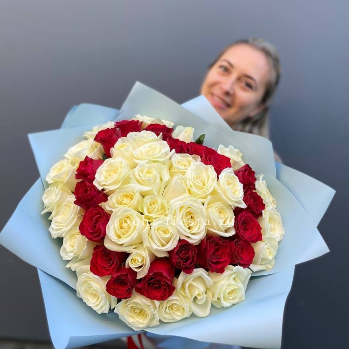 51 роза "Сердце" в Балашихе