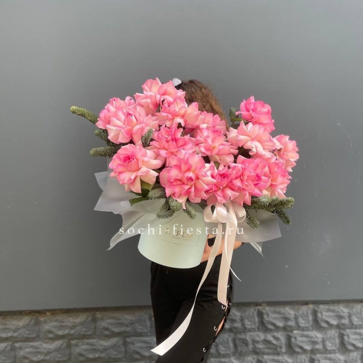 Бокс из 15 французских роз в Балашихе