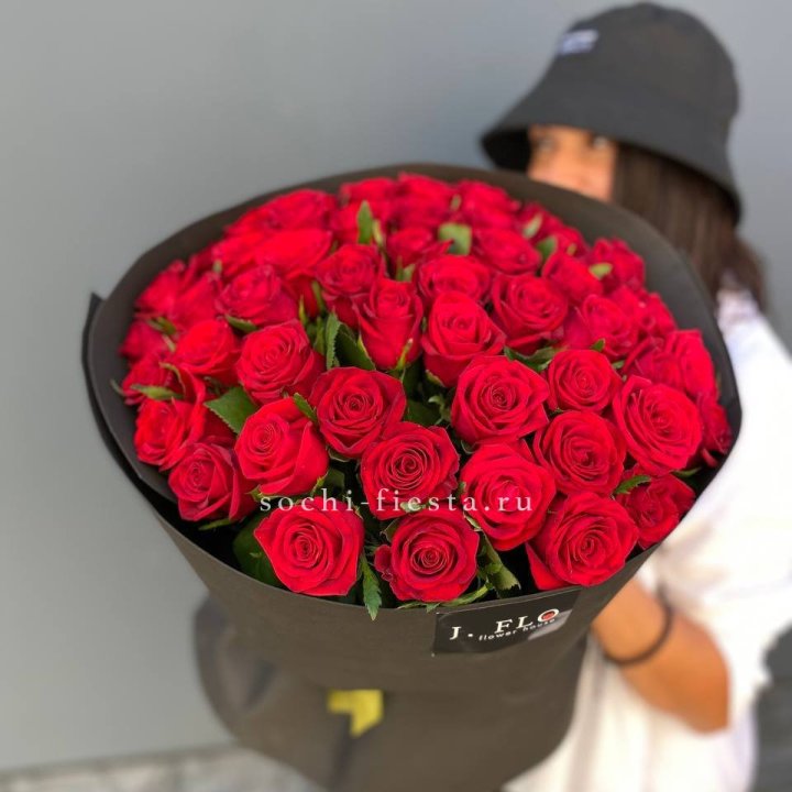 51 роза "Блек" в Балашихе