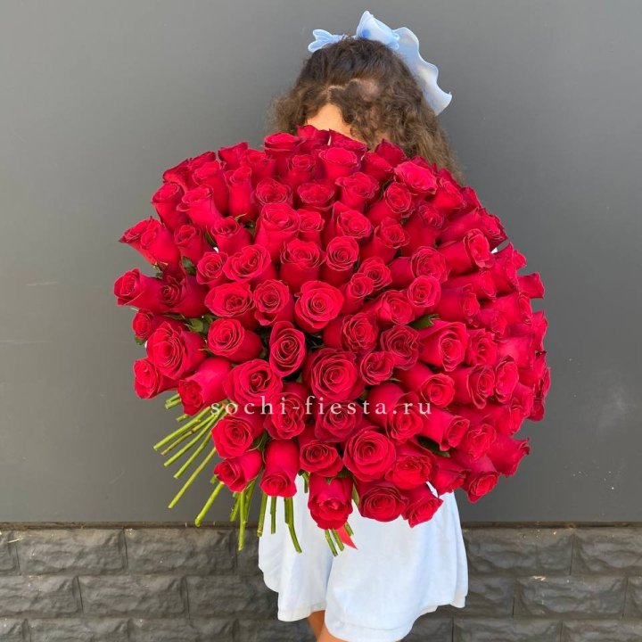 101 красная роза в Балашихе