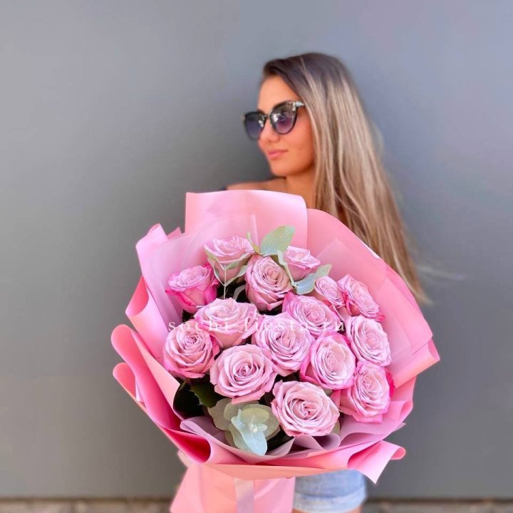 Букет розовых роз 2 в Балашихе