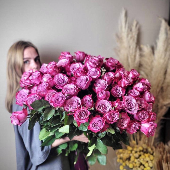 Охапка высоких роз Деп перпел в Балашихе
