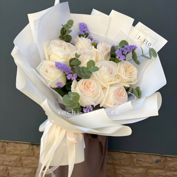 Букет из роз Вайт охара в Балашихе