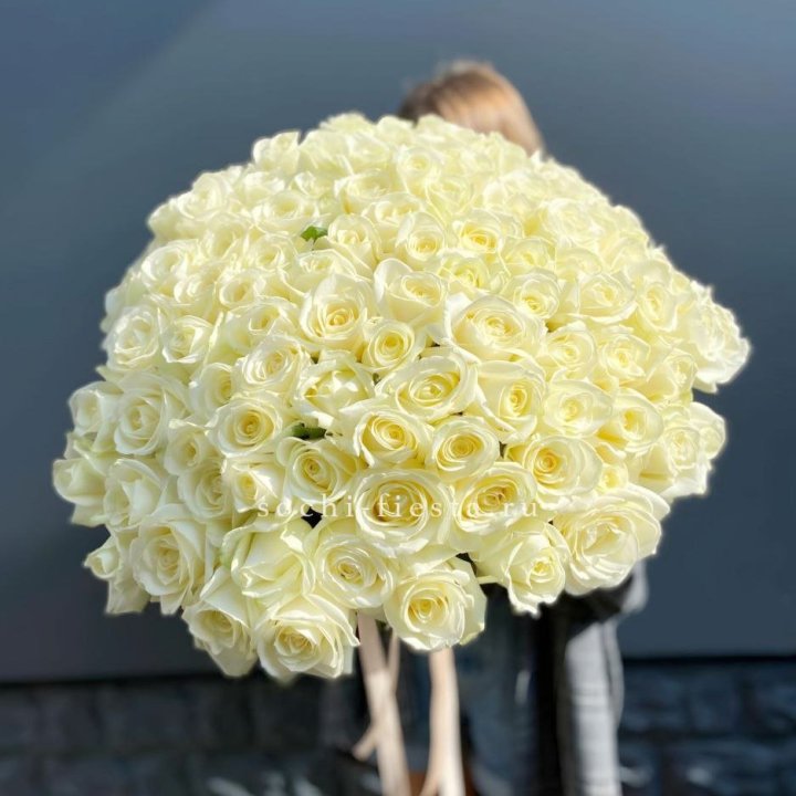 Букет  из 101 белой розы  в Балашихе