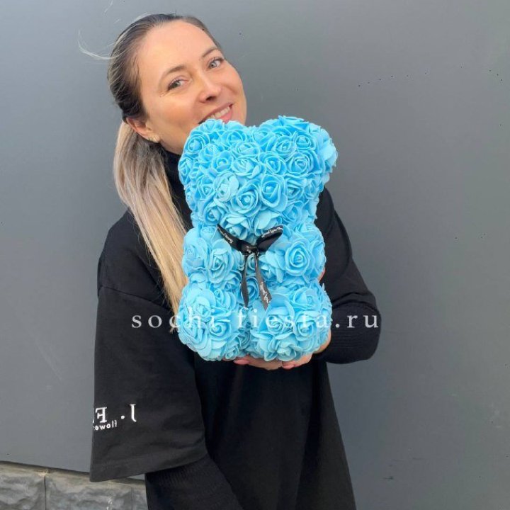 Игрушка медведь голубая в Балашихе