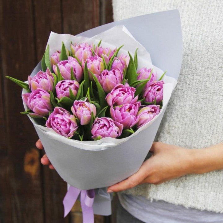 Букет пионовидных тюльпанов в Балашихе
