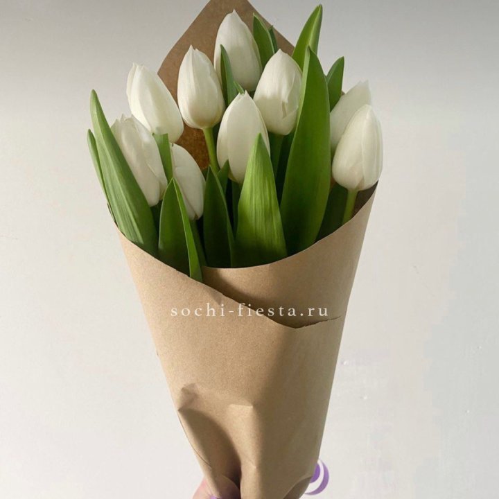 Букет белых тюльпанов в Балашихе