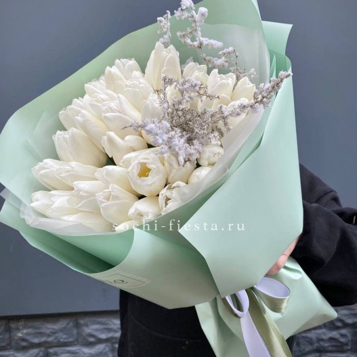 Букет белых тюльпанов "Бьянко" в Балашихе